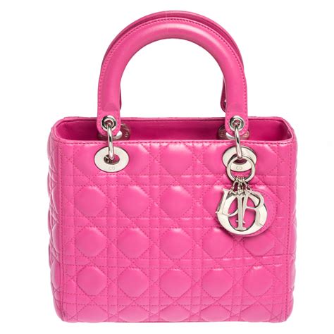 pink christian dior bag